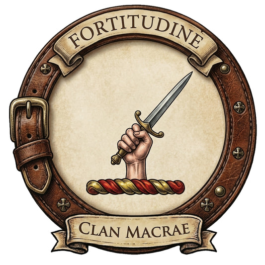 Clan MacRae Crest digital download: Includes Color PNG, B&W PNG, and SVG vector files