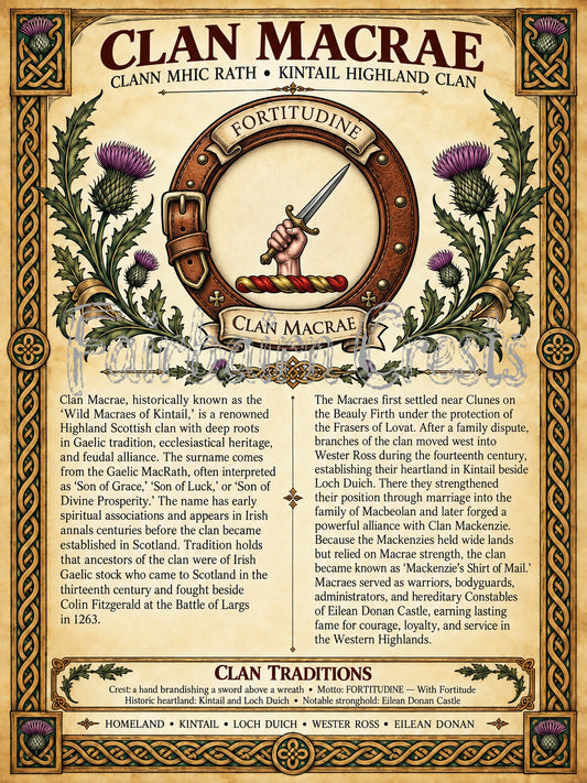 Clan Macrae Poster - Digital Download