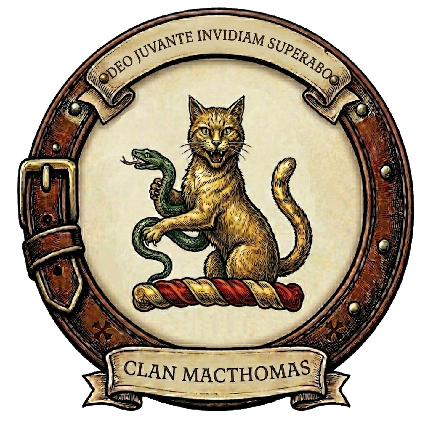 Clan MacThomas Crest digital download: Includes Color PNG, B&W PNG, and SVG vector files