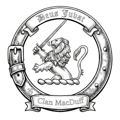 Clan MacDuff Crest digital download: Includes Color PNG, B&W PNG, and SVG vector files