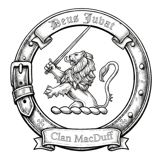 Clan MacDuff Crest digital download: Includes Color PNG, B&W PNG, and SVG vector files