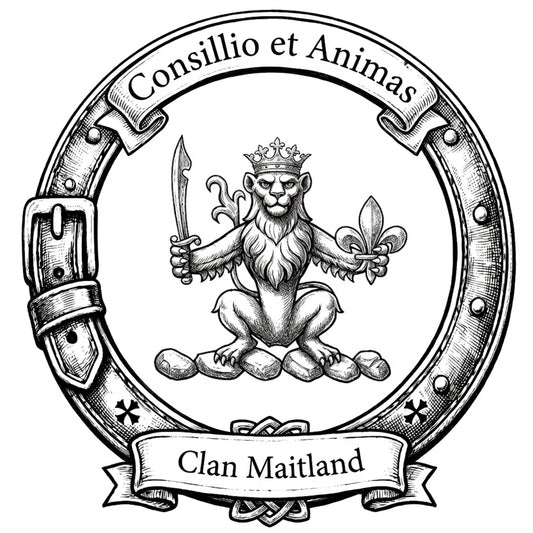 Clan Maitland Crest digital download: Includes Color PNG, B&W PNG, and SVG vector files