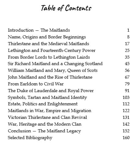 The Complete History of Clan Maitland - Digital Edition