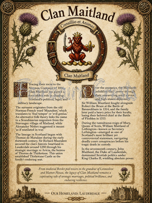 Clan Maitland Poster - Digital Download