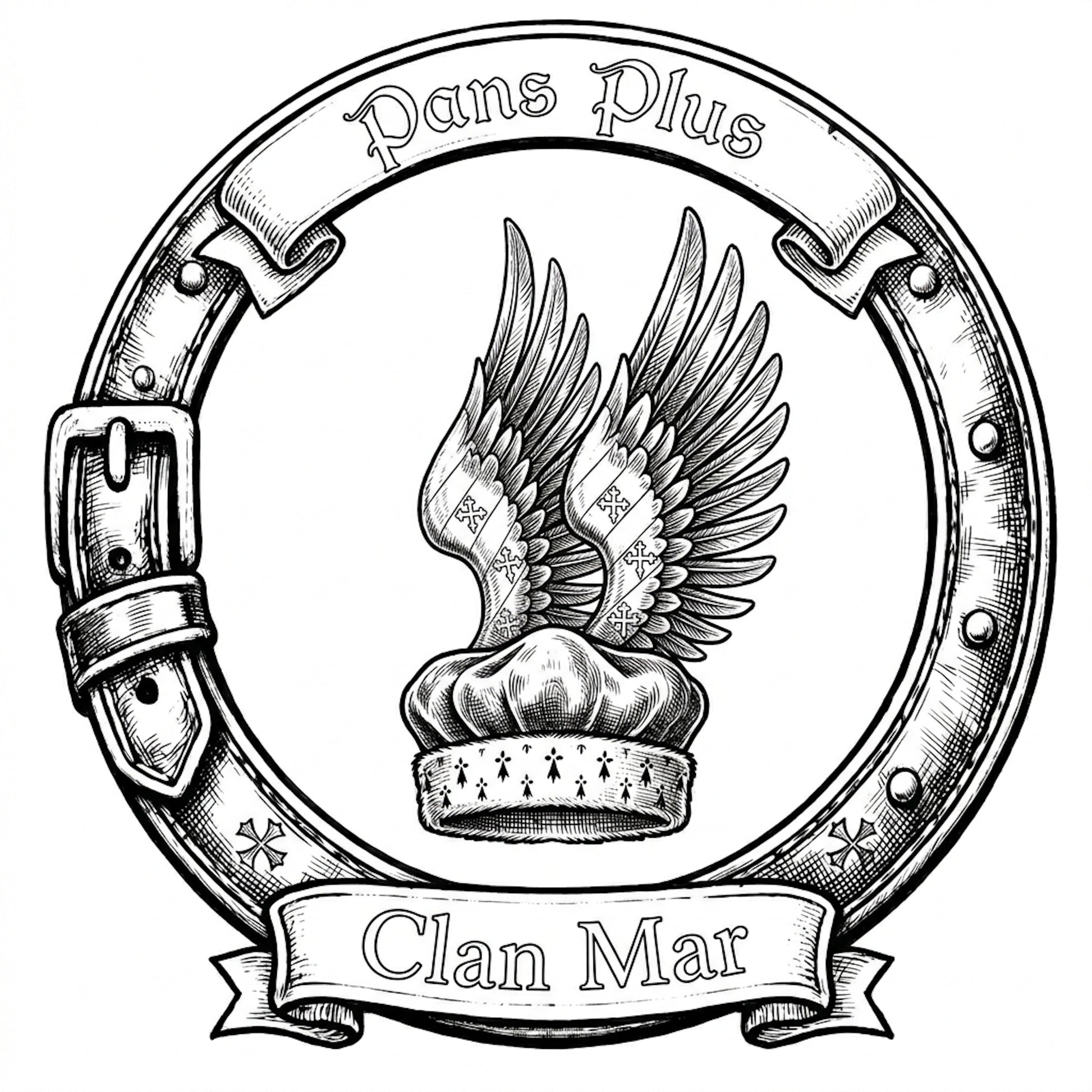 Clan Mar Crest digital download: Includes Color PNG, B&W PNG, and SVG vector files