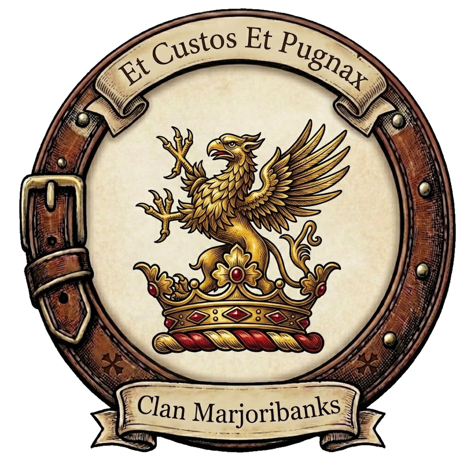 Clan Marjoribanks Crest digital download: Includes Color PNG, B&W PNG, and SVG vector files