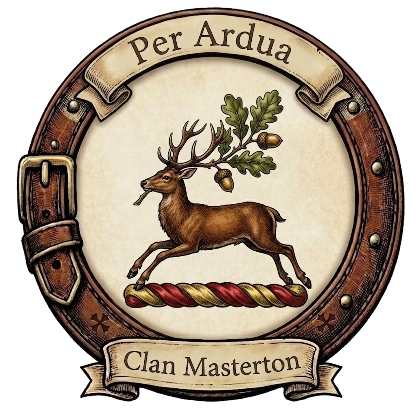 Clan Masterton Crest digital download: Includes Color PNG, B&W PNG, and SVG vector files