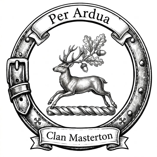 Clan Masterton Crest digital download: Includes Color PNG, B&W PNG, and SVG vector files