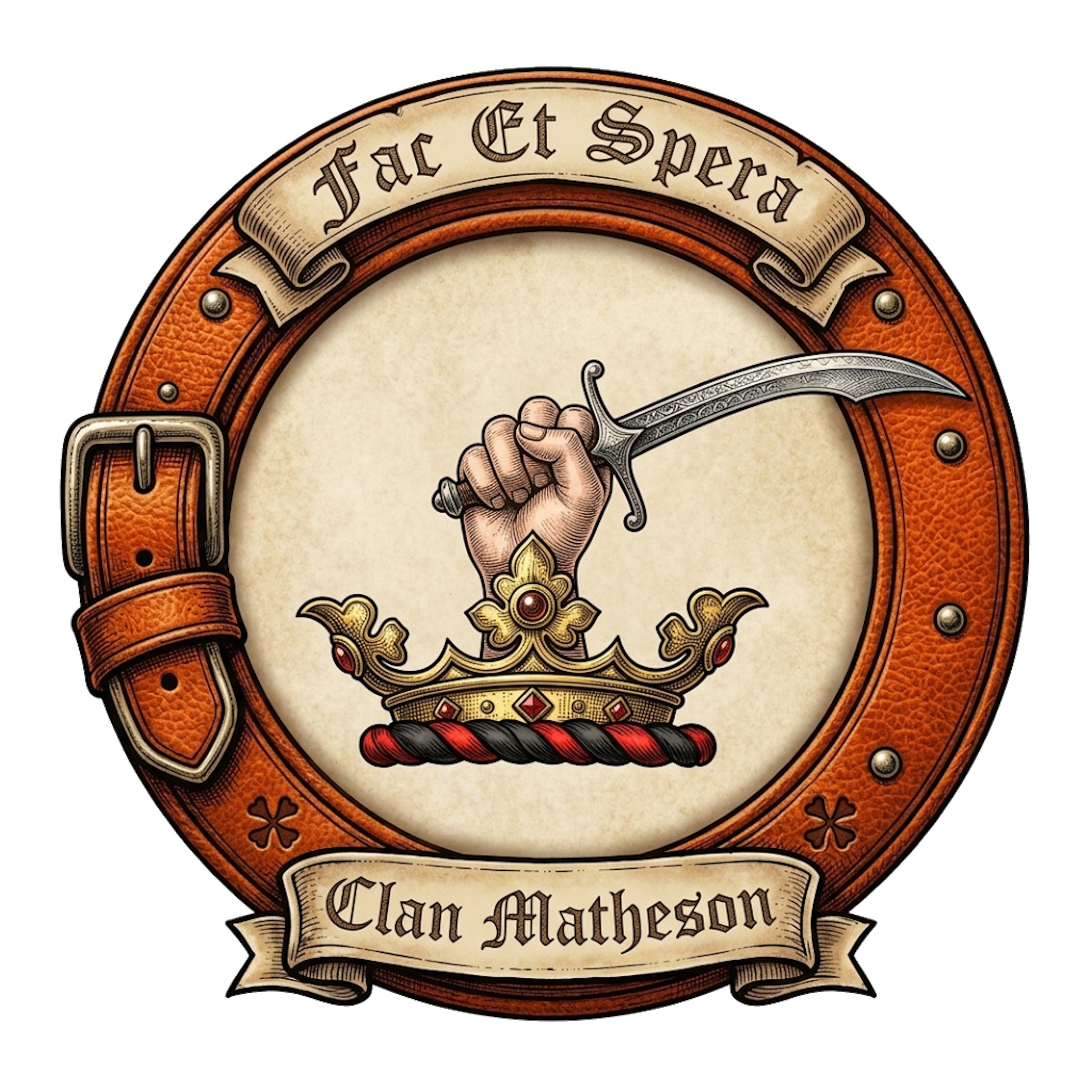 Clan Matheson Crest digital download: Includes Color PNG, B&W PNG, and SVG vector files