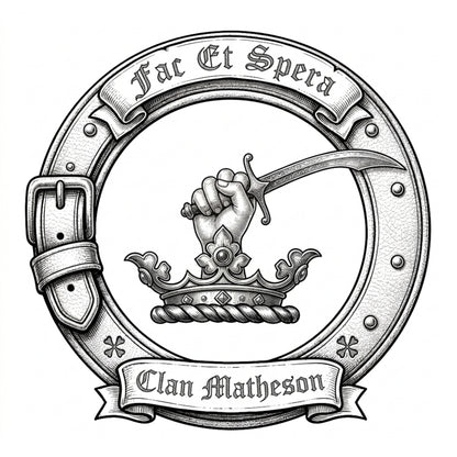Clan Matheson Crest digital download: Includes Color PNG, B&W PNG, and SVG vector files