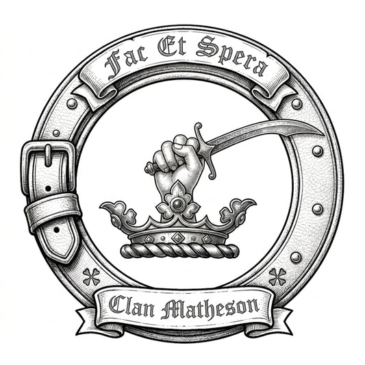 Clan Matheson Crest digital download: Includes Color PNG, B&W PNG, and SVG vector files