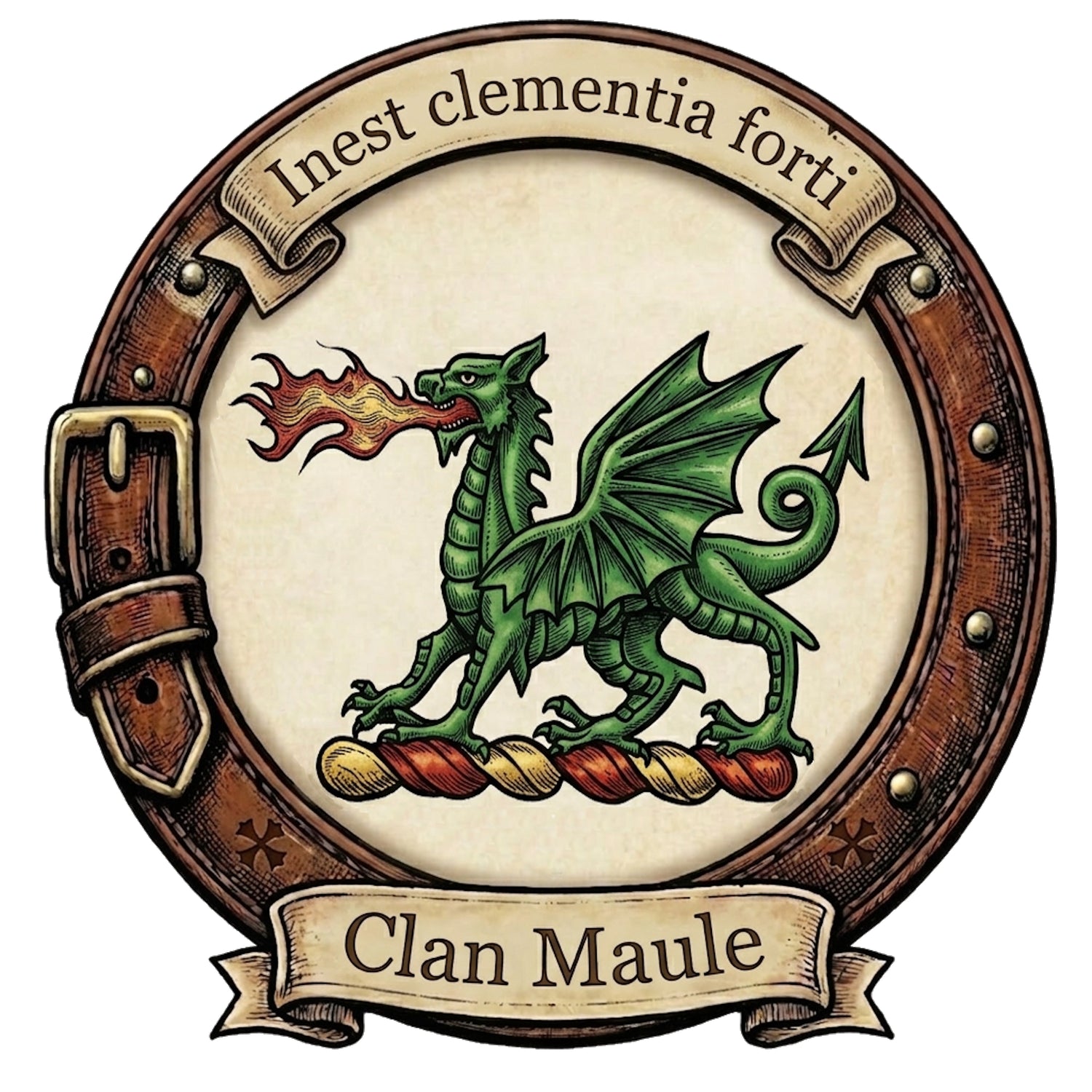 Clan Maule Crest digital download: Includes Color PNG, B&W PNG, and SVG vector files