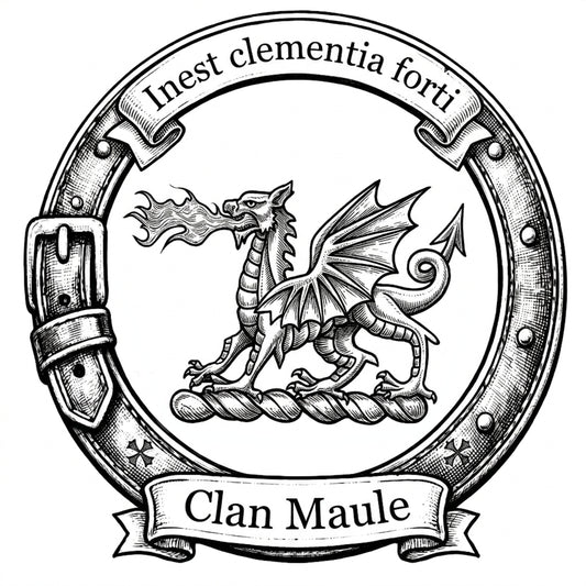 Clan Maule Crest digital download: Includes Color PNG, B&W PNG, and SVG vector files