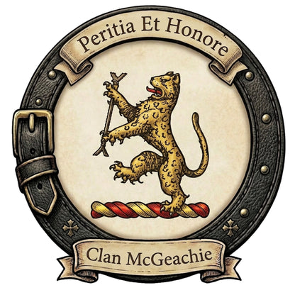Clan McGeachie Crest digital download: Includes Color PNG, B&W PNG, and SVG vector files