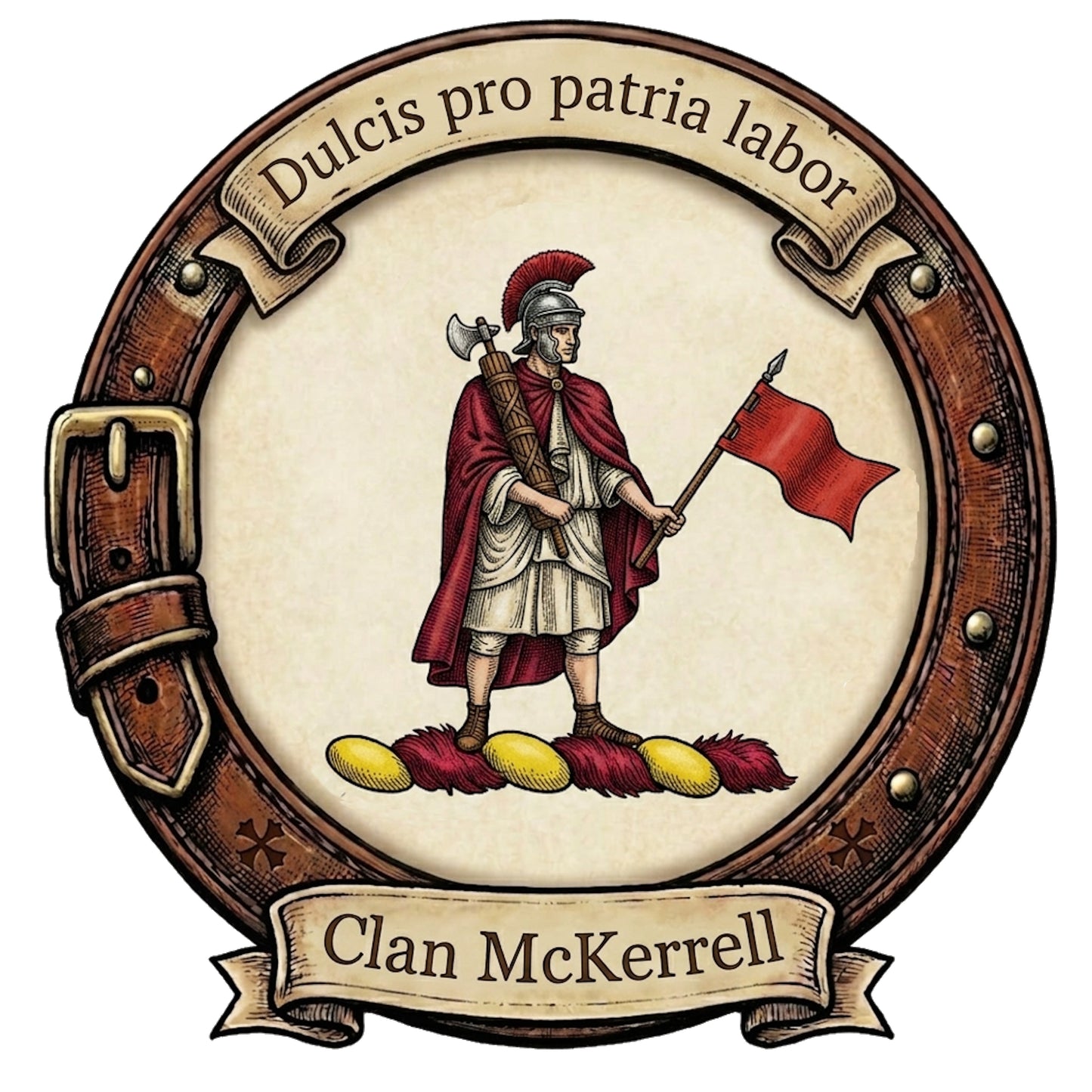Clan McKerrell Crest digital download: Includes Color PNG, B&W PNG, and SVG vector files