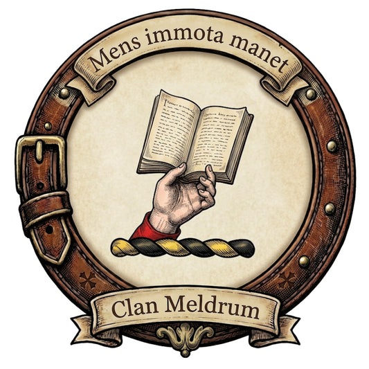 Clan Meldrum Crest digital download: Includes Color PNG, B&W PNG, and SVG vector files
