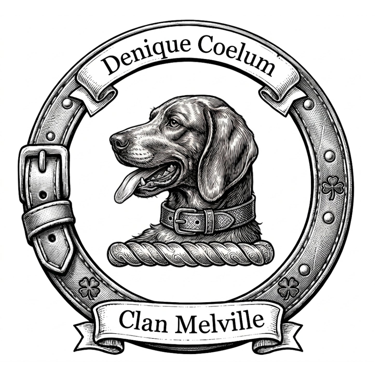 Clan Melville Crest digital download: Includes Color PNG, B&W PNG, and SVG vector files