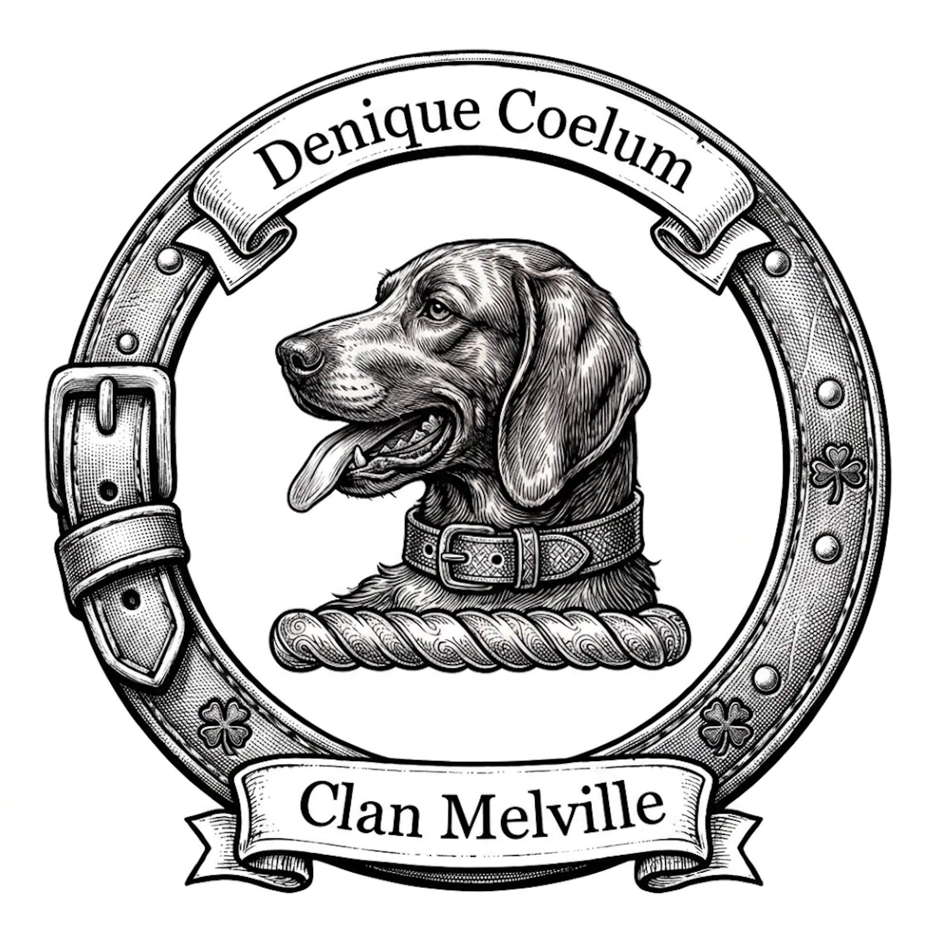 Clan Melville Crest digital download: Includes Color PNG, B&W PNG, and SVG vector files