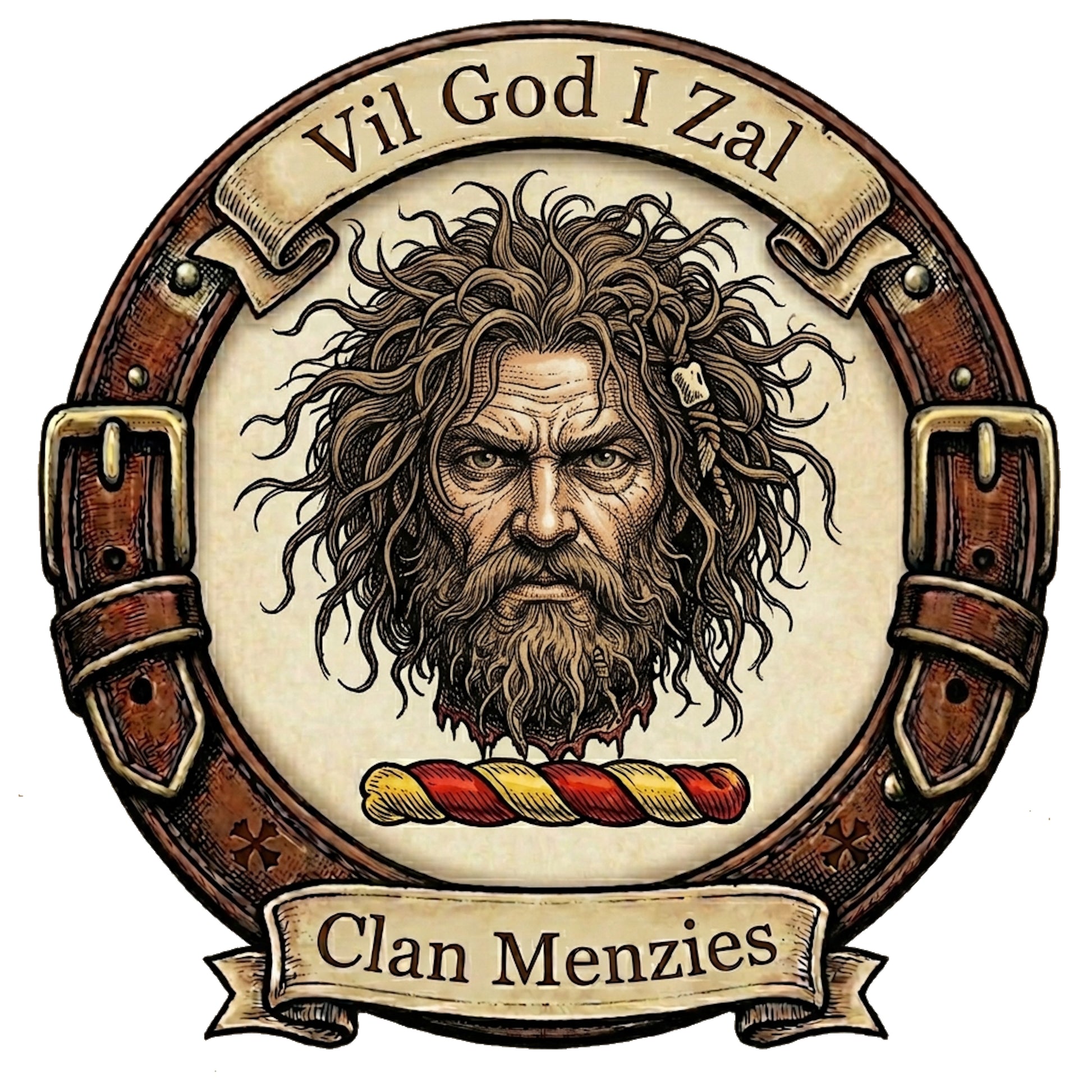 Clan Menzies Crest digital download: Includes Color PNG, B&W PNG, and SVG vector files