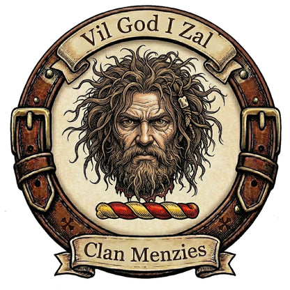 Clan Menzies Crest digital download: Includes Color PNG, B&W PNG, and SVG vector files