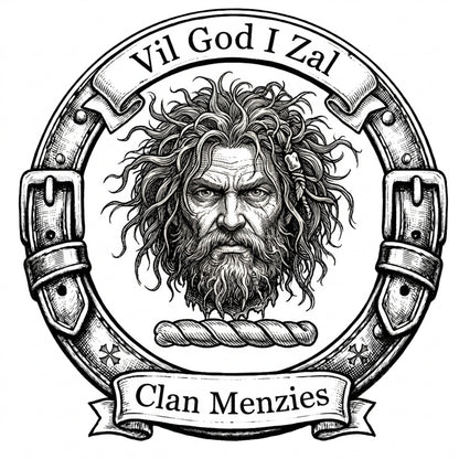 Clan Menzies Crest digital download: Includes Color PNG, B&W PNG, and SVG vector files