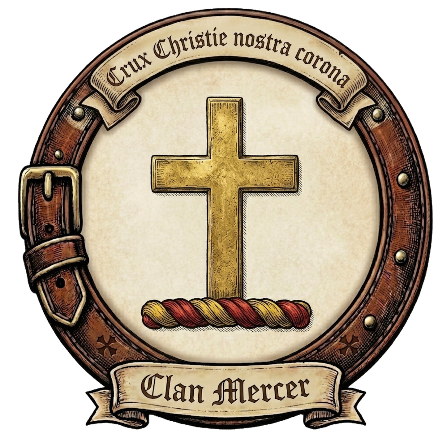 Clan Mercer Crest digital download: Includes Color PNG, B&W PNG, and SVG vector files