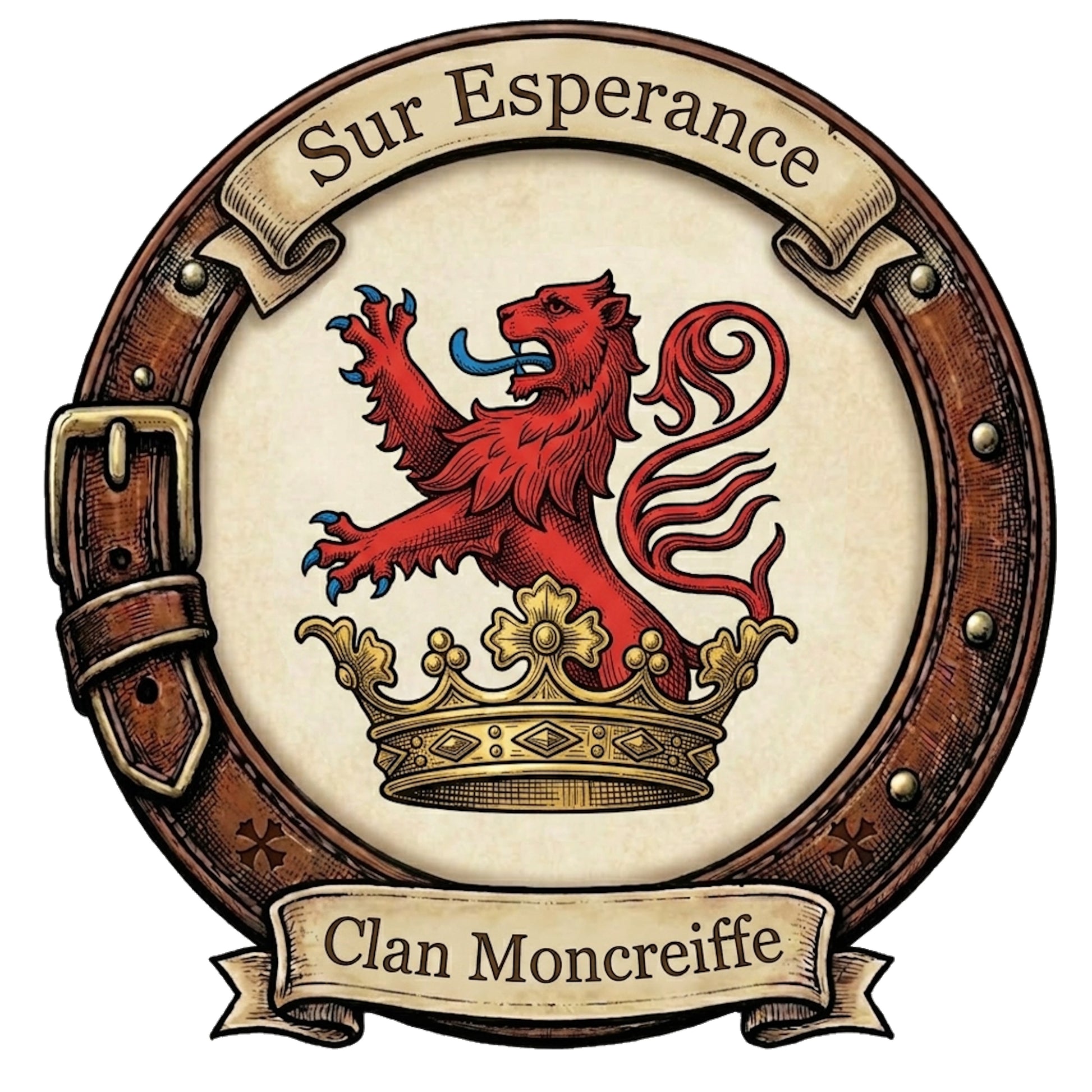 Clan Moncreiffe Crest digital download: Includes Color PNG, B&W PNG, and SVG vector files