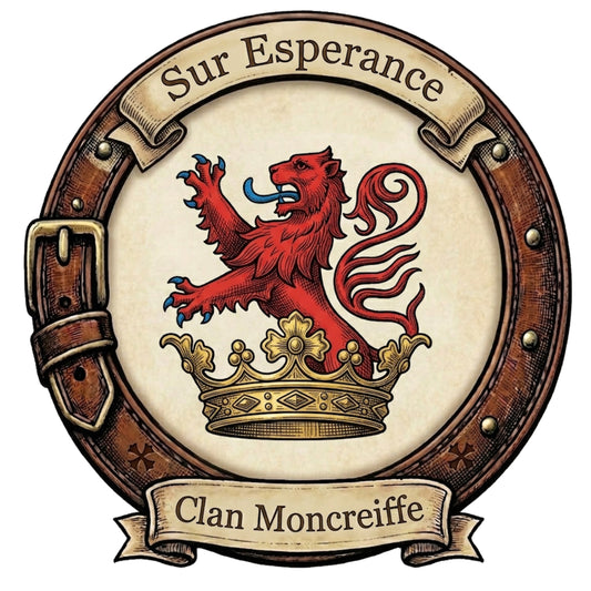 Clan Moncreiffe Crest digital download: Includes Color PNG, B&W PNG, and SVG vector files