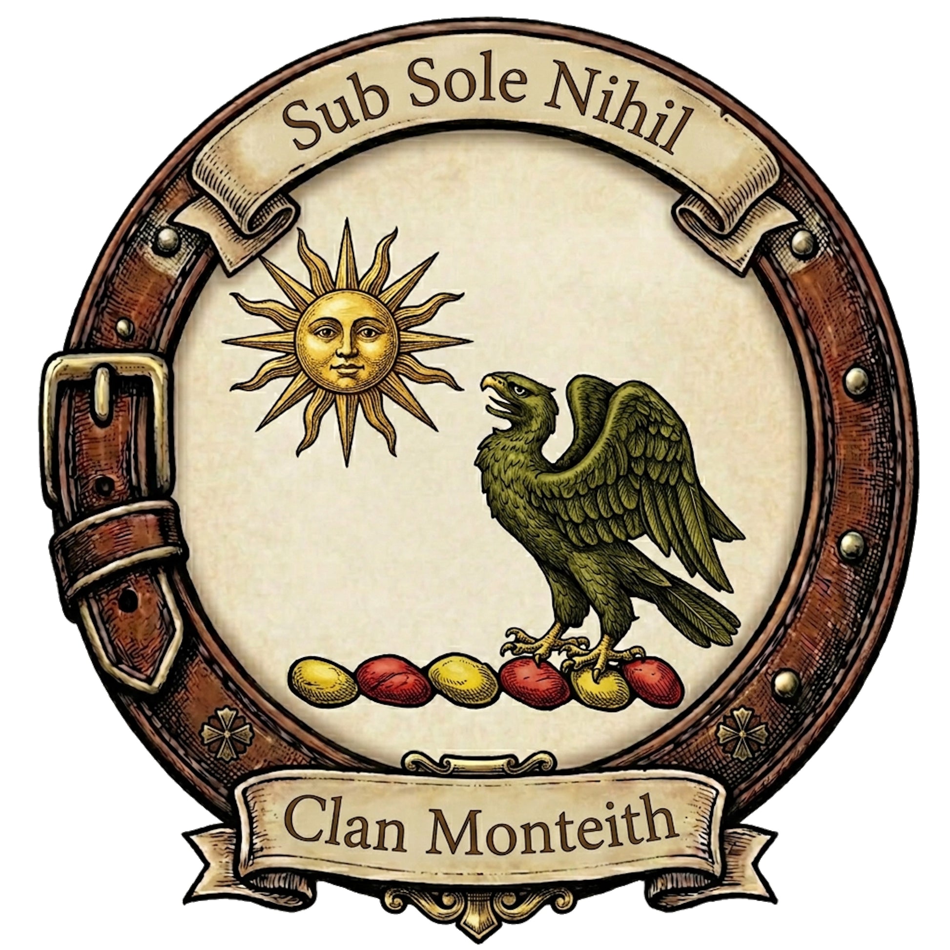 Clan Monteith Crest digital download: Includes Color PNG, B&W PNG, and SVG vector files