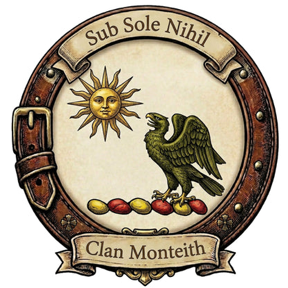 Clan Monteith Crest digital download: Includes Color PNG, B&W PNG, and SVG vector files