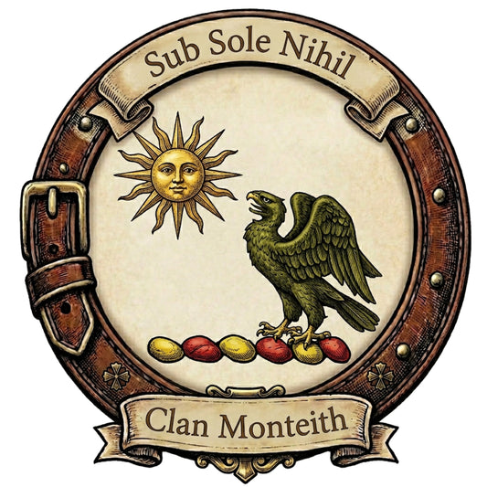 Clan Monteith Crest digital download: Includes Color PNG, B&W PNG, and SVG vector files