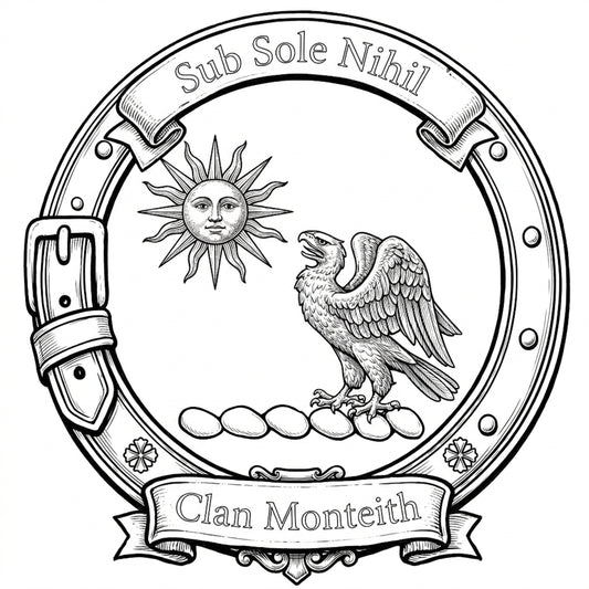 Clan Monteith Crest digital download: Includes Color PNG, B&W PNG, and SVG vector files