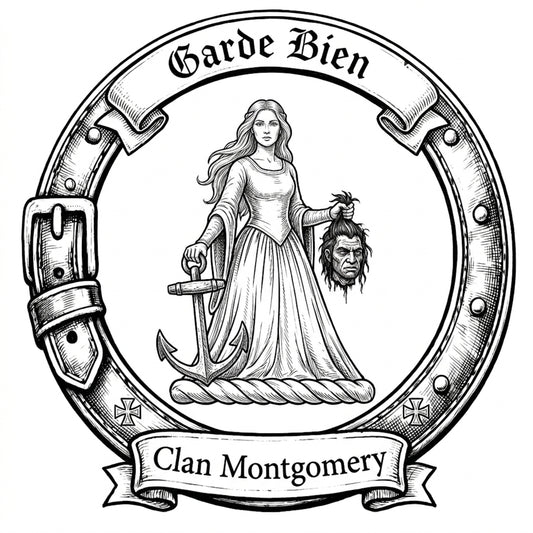 Clan Montgomery Crest digital download: Includes Color PNG, B&W PNG, and SVG vector files
