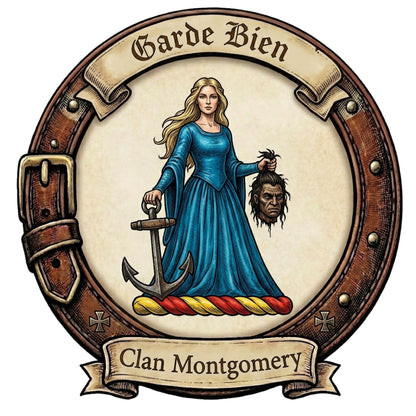 Clan Montgomery Crest digital download: Includes Color PNG, B&W PNG, and SVG vector files