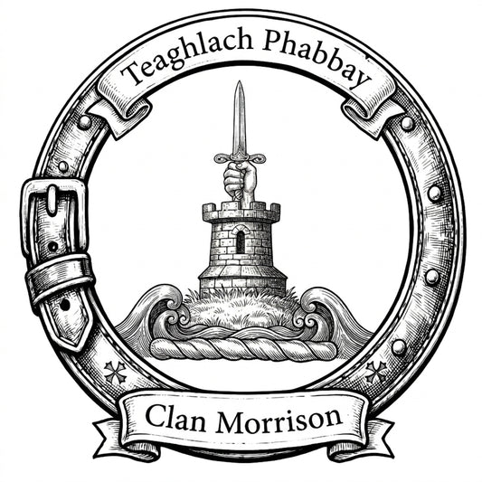 Clan Morrison Crest digital download: Includes Color PNG, B&W PNG, and SVG vector files
