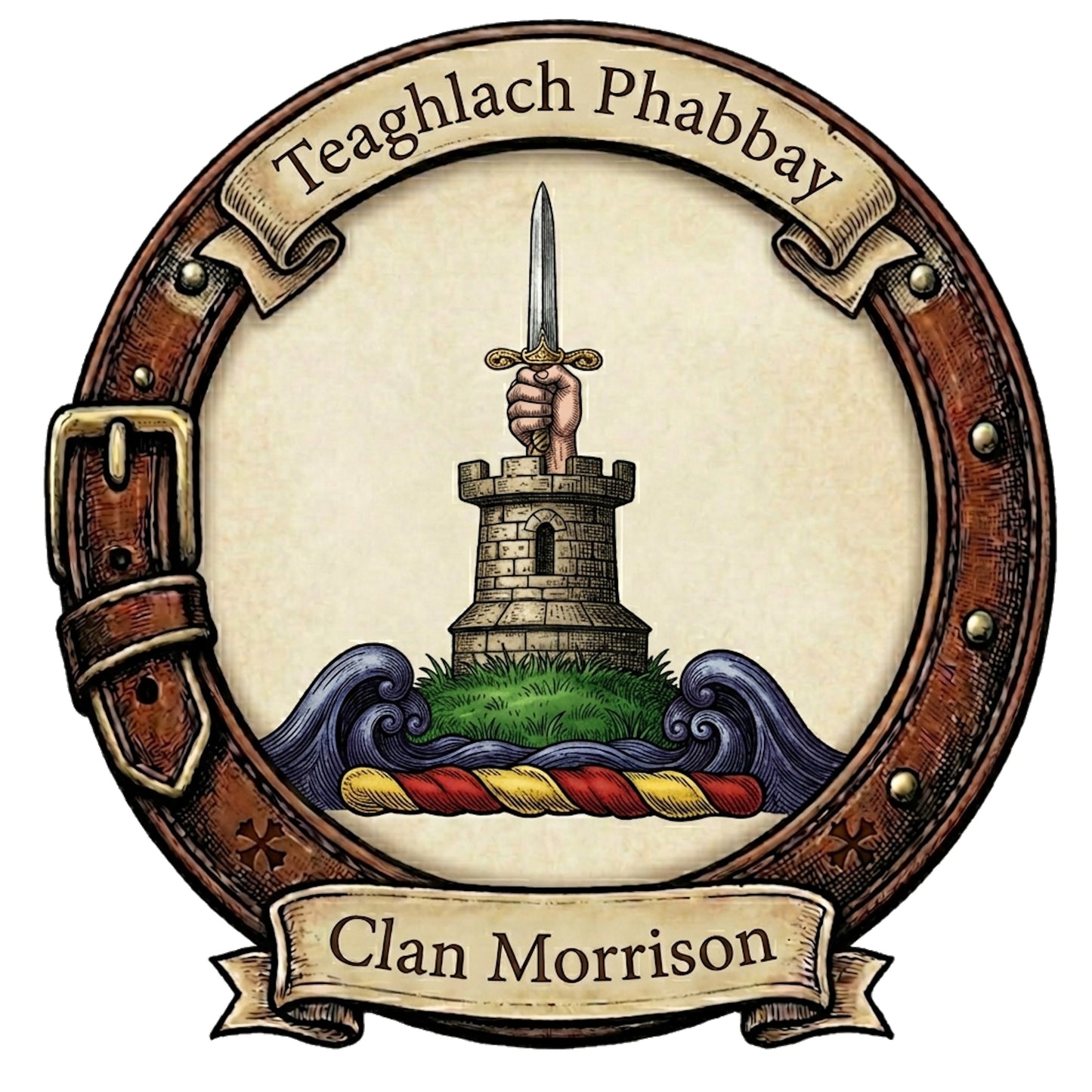 Clan Morrison Crest digital download: Includes Color PNG, B&W PNG, and SVG vector files