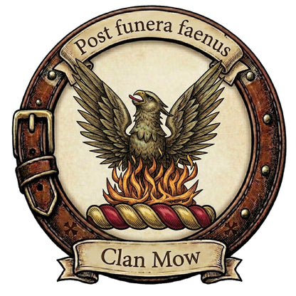 Clan Mow Crest digital download: Includes Color PNG, B&W PNG, and SVG vector files