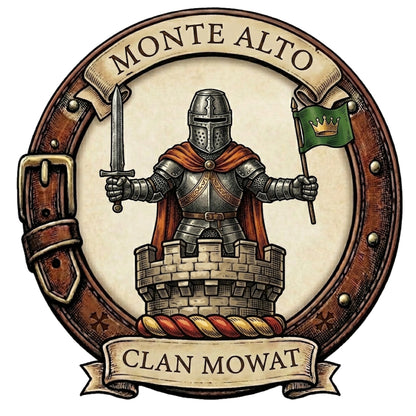 Clan Mowat Crest digital download: Includes Color PNG, B&W PNG, and SVG vector files