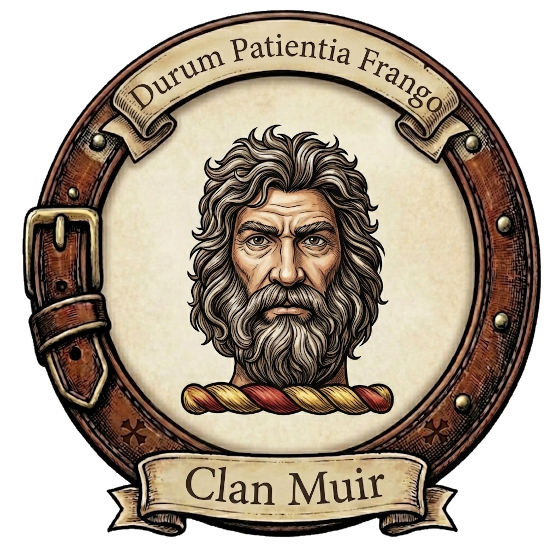 Clan Muir Crest digital download: Includes Color PNG, B&W PNG, and SVG vector files
