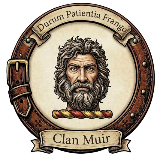 Clan Muir Crest digital download: Includes Color PNG, B&W PNG, and SVG vector files