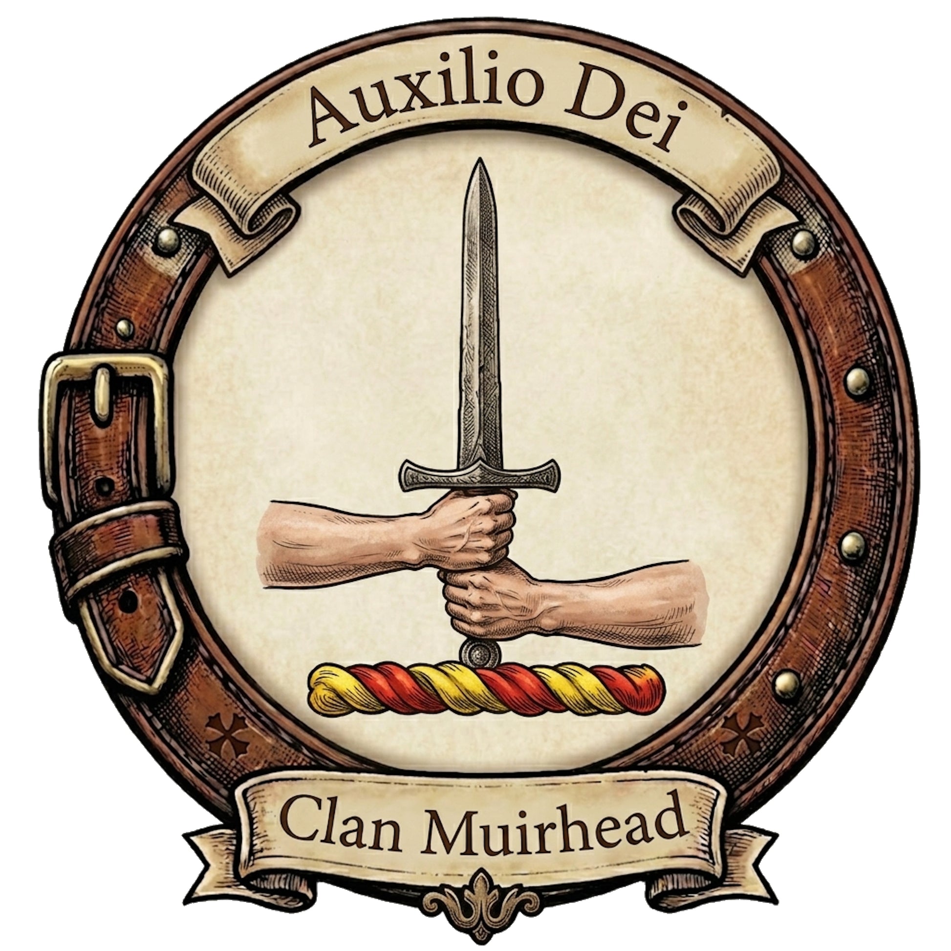 Clan Muirhead Crest digital download: Includes Color PNG, B&W PNG, and SVG vector files