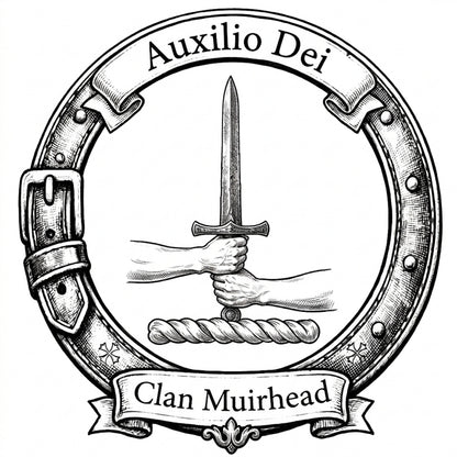 Clan Muirhead Crest digital download: Includes Color PNG, B&W PNG, and SVG vector files