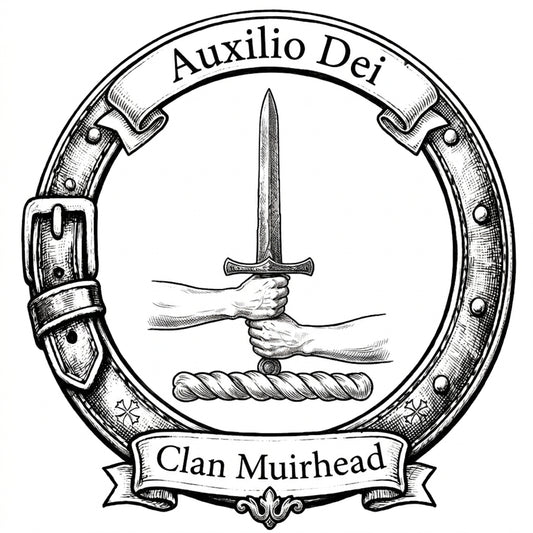 Clan Muirhead Crest digital download: Includes Color PNG, B&W PNG, and SVG vector files