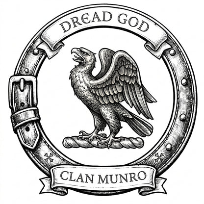 Clan Munro Crest digital download: Includes Color PNG, B&W PNG, and SVG vector files