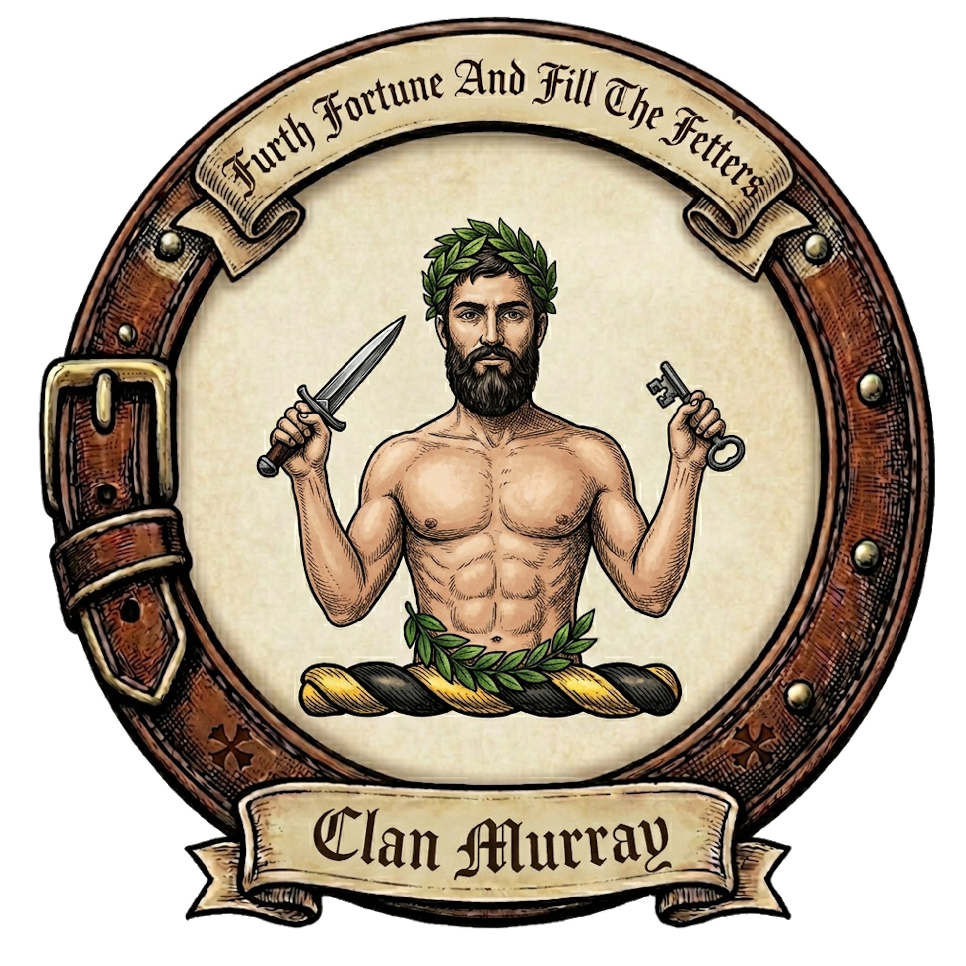 Clan Murray Crest digital download: Includes Color PNG, B&W PNG, and SVG vector files