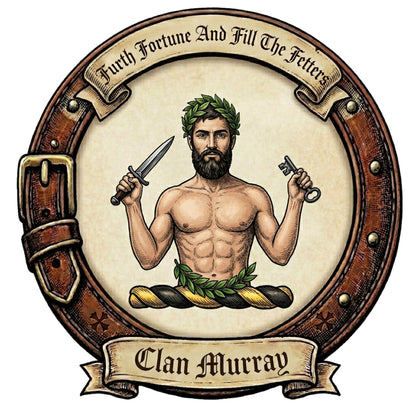 Clan Murray Crest digital download: Includes Color PNG, B&W PNG, and SVG vector files