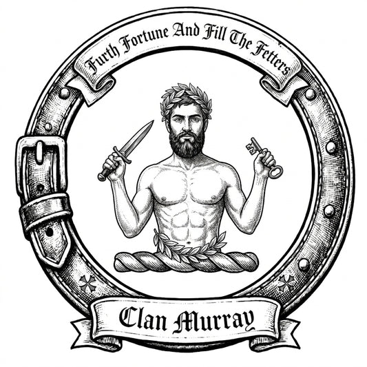 Clan Murray Crest digital download: Includes Color PNG, B&W PNG, and SVG vector files