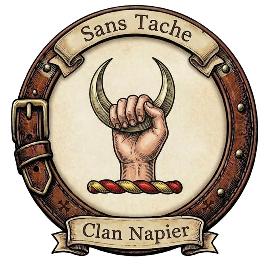 Clan Napier Crest digital download: Includes Color PNG, B&W PNG, and SVG vector files