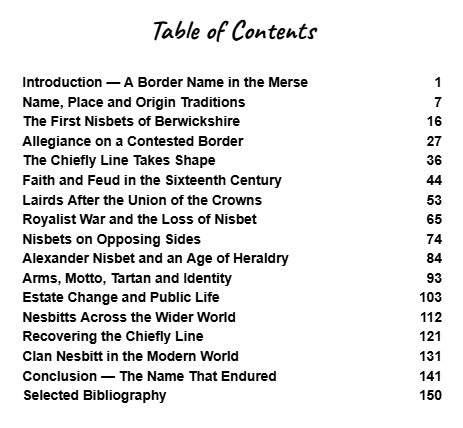 The Complete History of Clan Nesbitt - Digital Edition