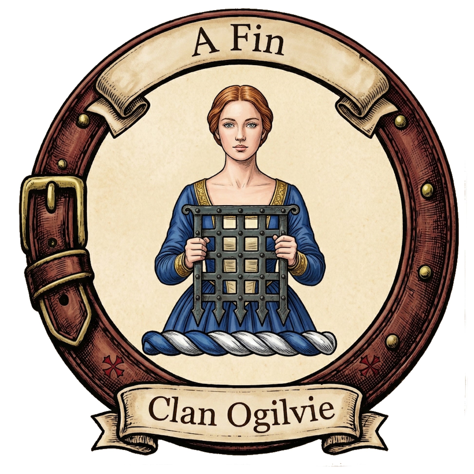 Clan Ogilvie Crest digital download: Includes Color PNG, B&W PNG, and SVG vector files
